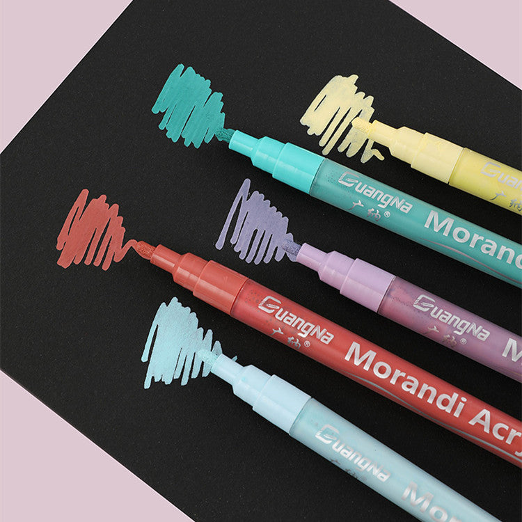 Acrylic Marker Morandi Oily Round Tip DIY Graffiti Paint Set