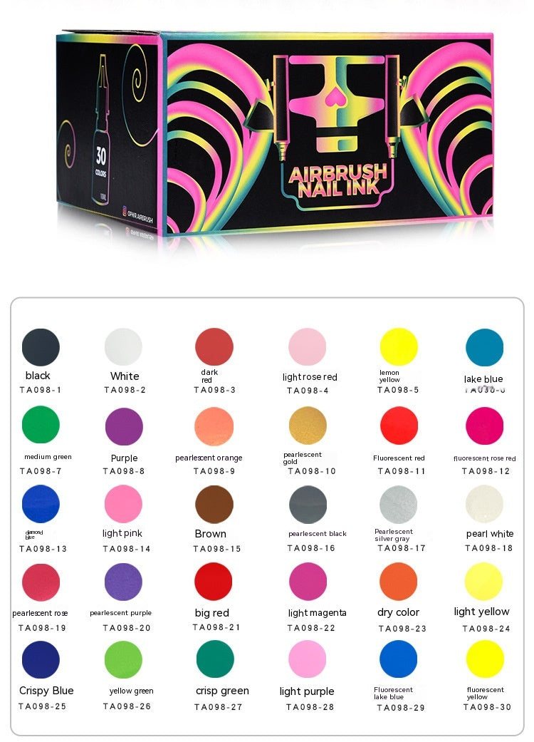 Spray Gun Nail Painting Model Coloring Acrylic Paint Spray Pen Water-based Paint Paint Accessories