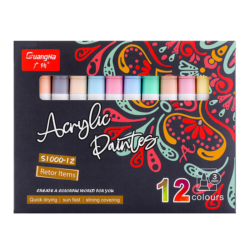 Acrylic Marker Morandi Oily Round Tip DIY Graffiti Paint Set