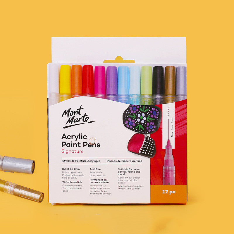 12-color DIY Acrylic Paint Marker Pen Set